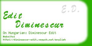 edit diminescur business card